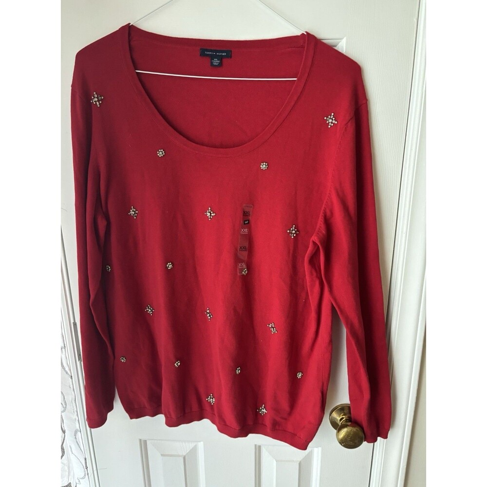 Women’s Tommy Hilfiger Red Sweater xxl New